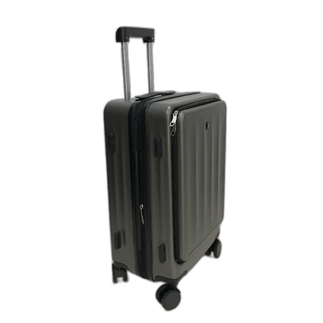 Slimbridge 20 Inch Grey Carry On Travel Luggage Suitcase With TSA Lock NEW