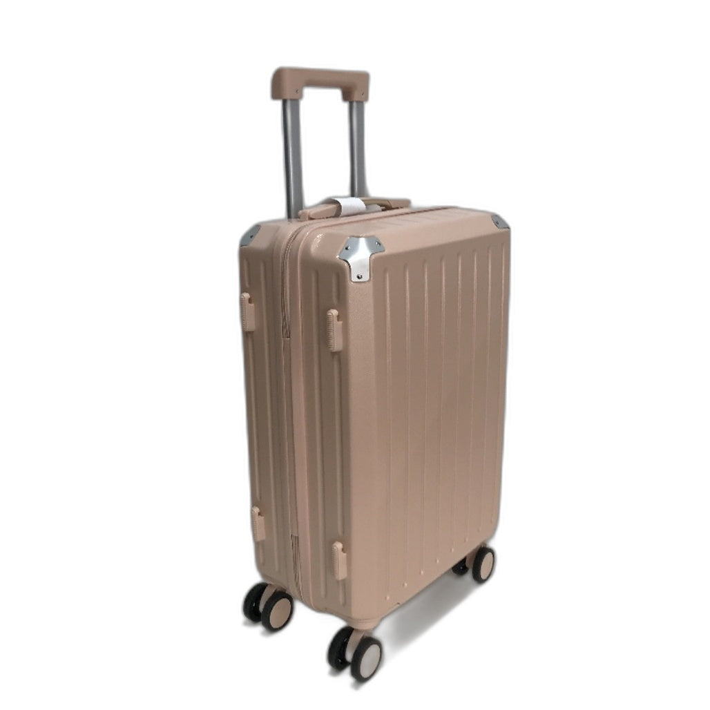 LIODUX 20 Inch Pink Hardshell Carry On Travel Luggage Suitcase With Lock