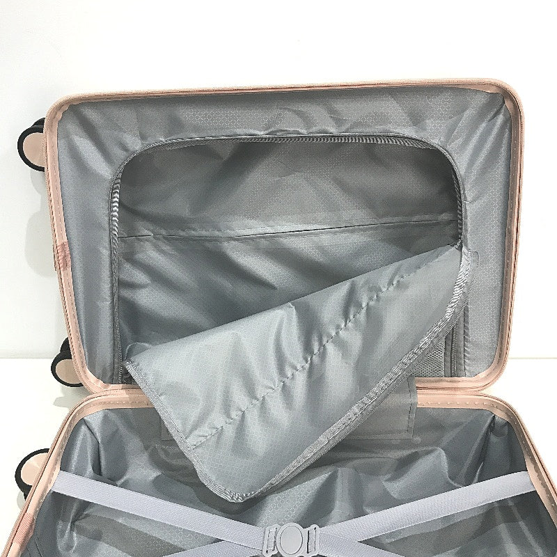LIODUX 20 Inch Pink Hardshell Carry On Travel Luggage Suitcase With Lock