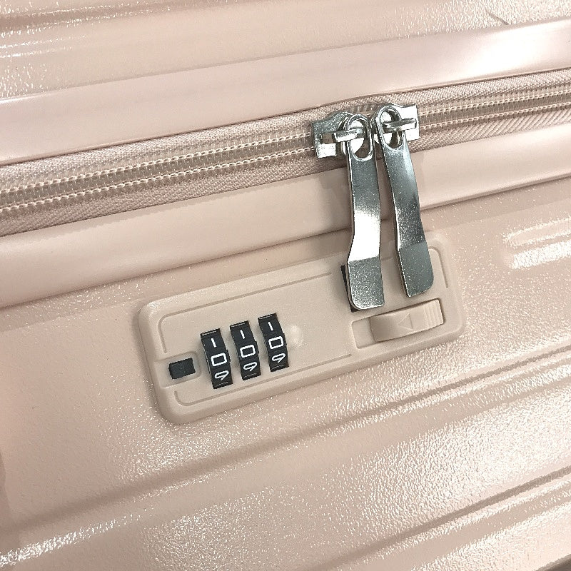 LIODUX 28 Inch Pink Hardshell Carry On Travel Luggage Suitcase With Lock