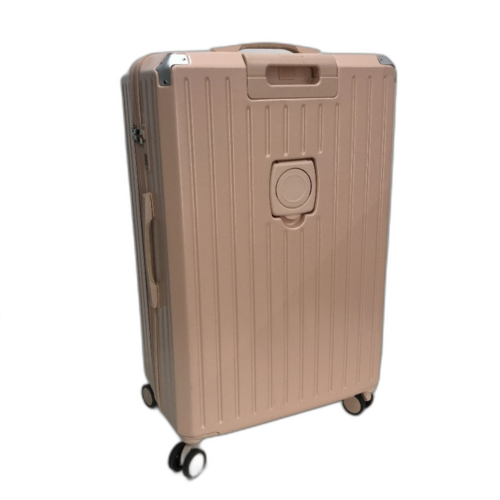 LIODUX 28 Inch Pink Hardshell Carry On Travel Luggage Suitcase With Lock