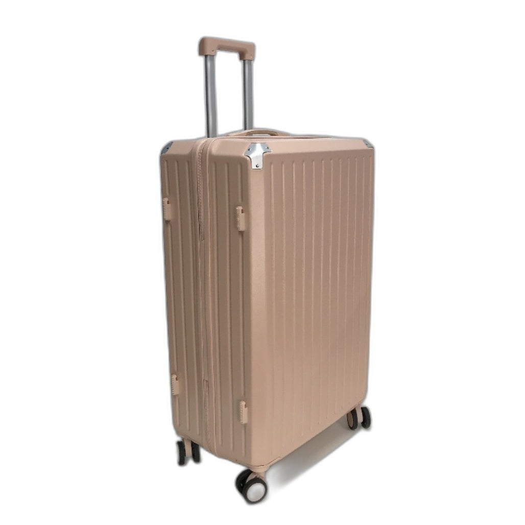 LIODUX 28 Inch Pink Hardshell Carry On Travel Luggage Suitcase With Lock