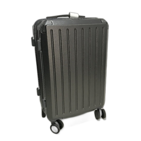 LIODUX 20 Inch Grey Hardshell Carry On Travel Luggage Suitcase With Lock