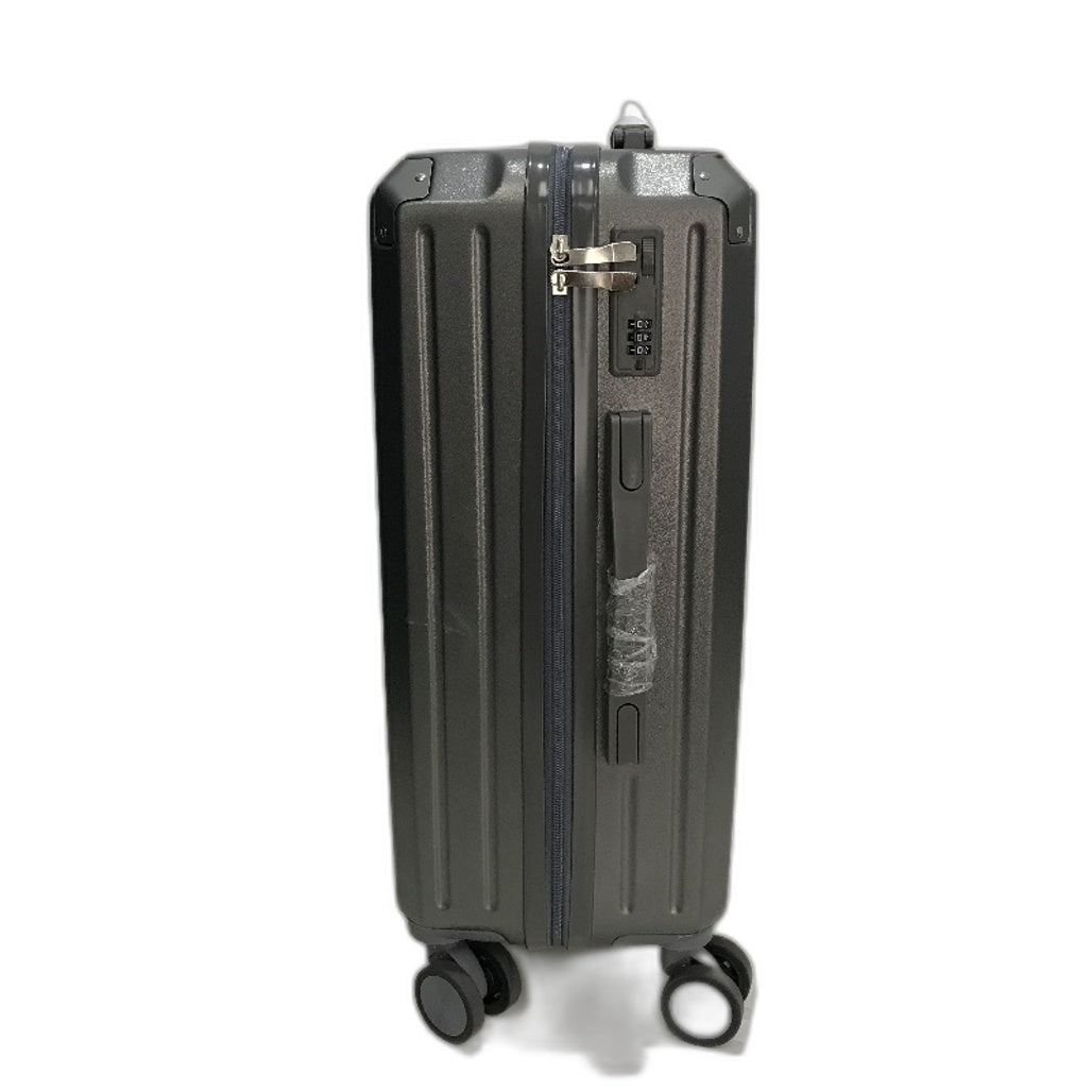 LIODUX 20 Inch Grey Hardshell Carry On Travel Luggage Suitcase With Lock