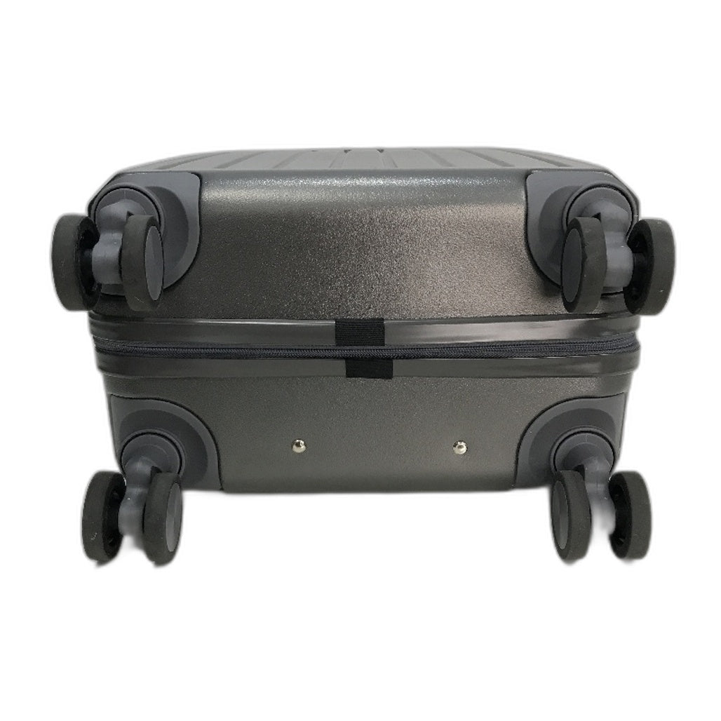 LIODUX 20 Inch Grey Hardshell Carry On Travel Luggage Suitcase With Lock
