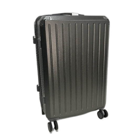 LIODUX 24 Inch Grey Hardshell Carry On Travel Luggage Suitcase With Lock