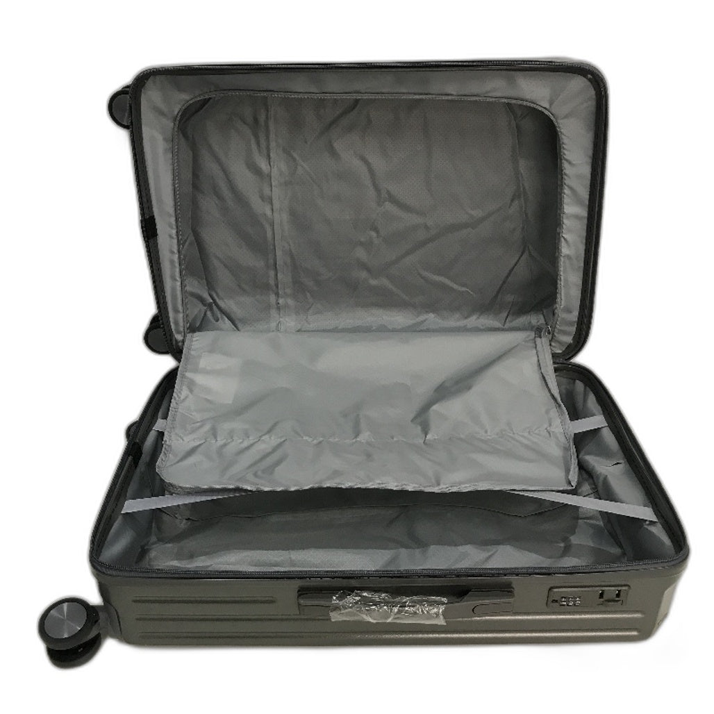 LIODUX 24 Inch Grey Hardshell Carry On Travel Luggage Suitcase With Lock