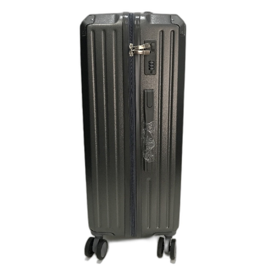 LIODUX 24 Inch Grey Hardshell Carry On Travel Luggage Suitcase With Lock