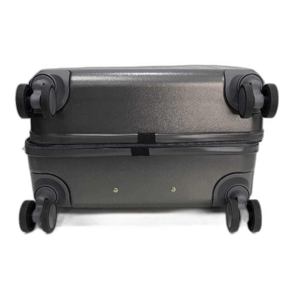 LIODUX 24 Inch Grey Hardshell Carry On Travel Luggage Suitcase With Lock