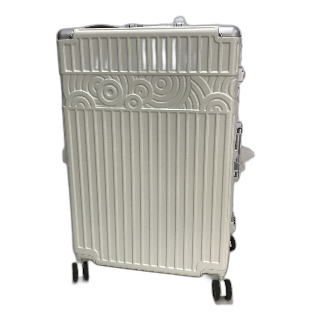 Krute 28 Inch White Hardshell Travel Luggage Suitcase With Lock No Zipper