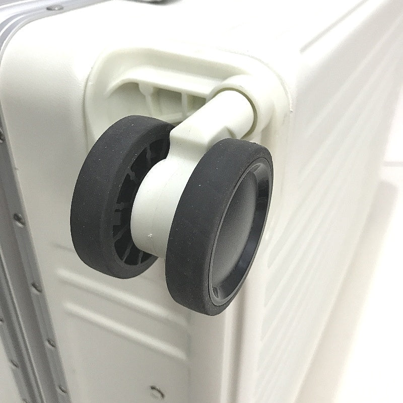 Krute 28 Inch White Hardshell Travel Luggage Suitcase With Lock No Zipper