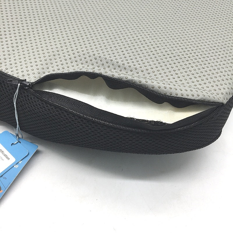 TravelEase Black Mesh Memory Foam Seat Chair Support Cushion Comfort Pillow