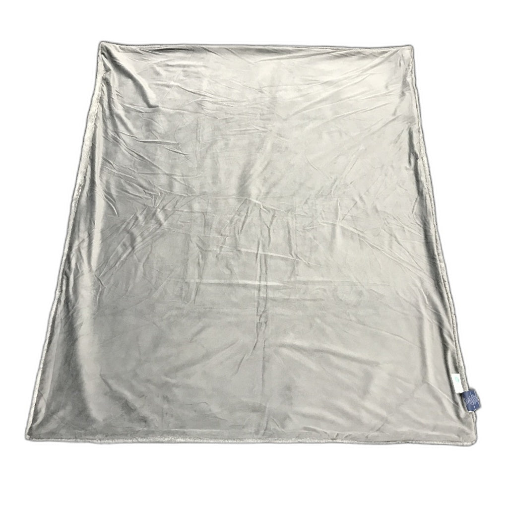 Kirkton House Grey Super Soft Fluffy Plush Small Reversible Throw Blanket