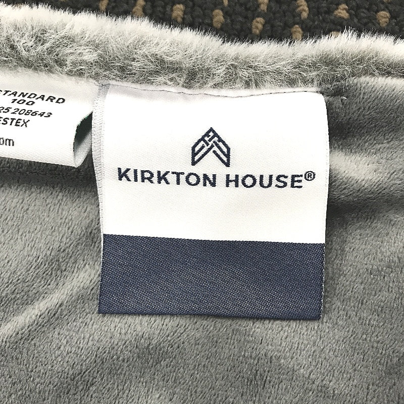 Kirkton House Grey Super Soft Fluffy Plush Small Reversible Throw Blanket
