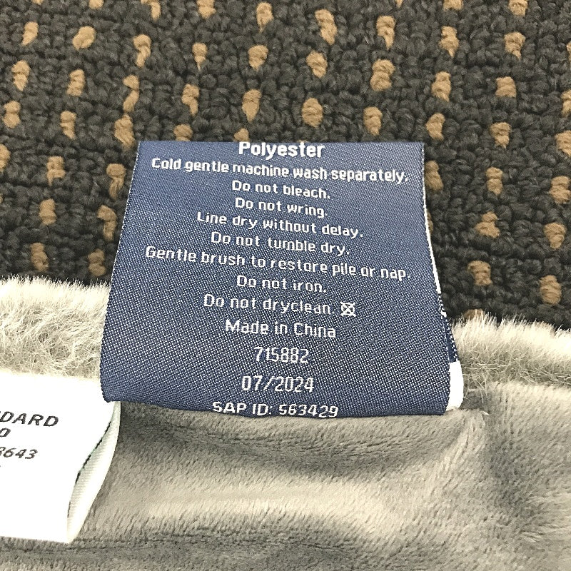Kirkton House Grey Super Soft Fluffy Plush Small Reversible Throw Blanket