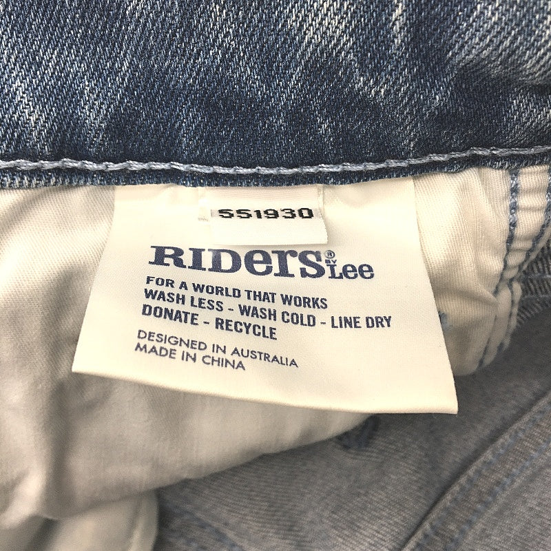 Riders by Lee Light Blue Hi-Mom High Rise Cuffed Ankle Denim Jeans Ladies Sz 14