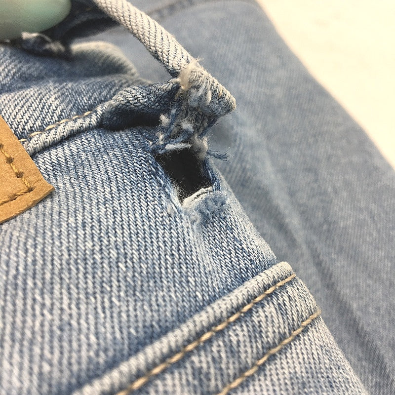 Riders by Lee Light Blue Hi-Mom High Rise Cuffed Ankle Denim Jeans Ladies Sz 13