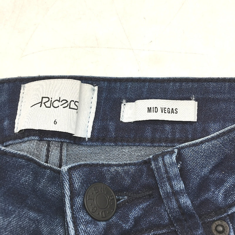 Riders by Lee Navy Blue Mid-Vegas Mid Rise Skinny Denim Jeans Ladies Size 6