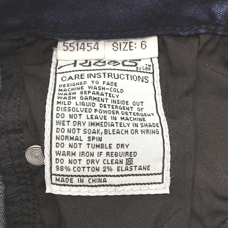 Riders by Lee Navy Blue Mid-Vegas Mid Rise Skinny Denim Jeans Ladies Size 6