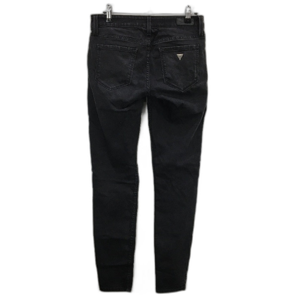 Guess Los Angeles Black Washed Power Skinny Low Rise Denim Jeans Ladies Size 27