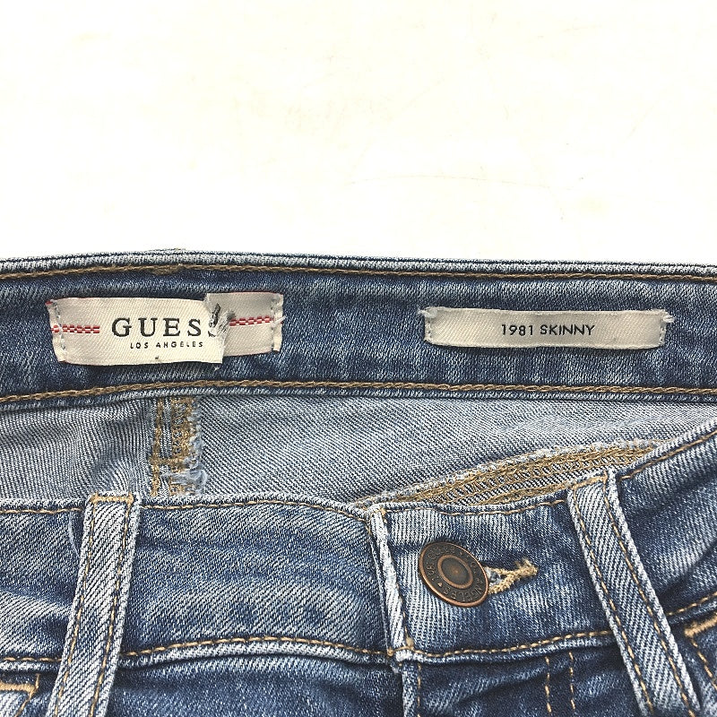 Guess Los Angeles Blue Washed 1981 Skinny Denim Jeans Ladies Size 27 RG