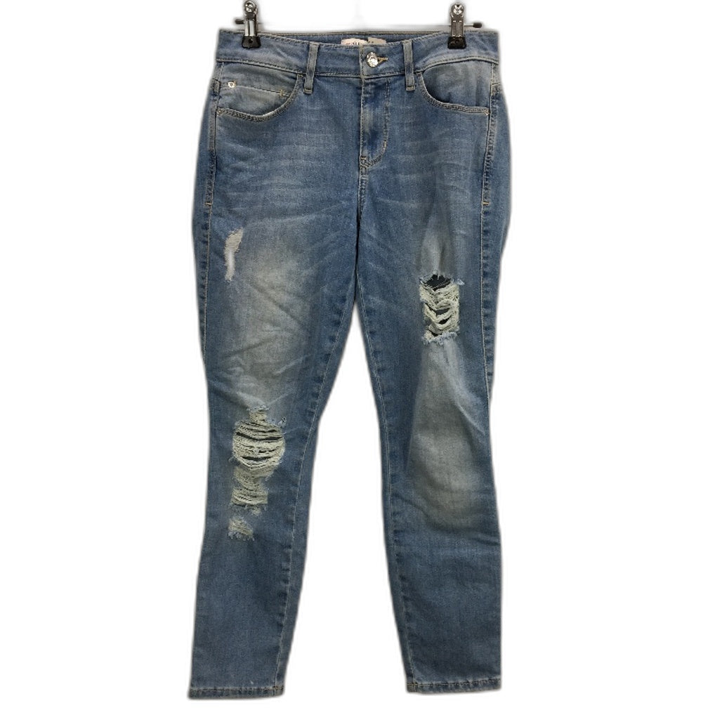 Guess Los Angeles Light Blue Sexy Curve Ripped Denim Jeans Ladies Size 27