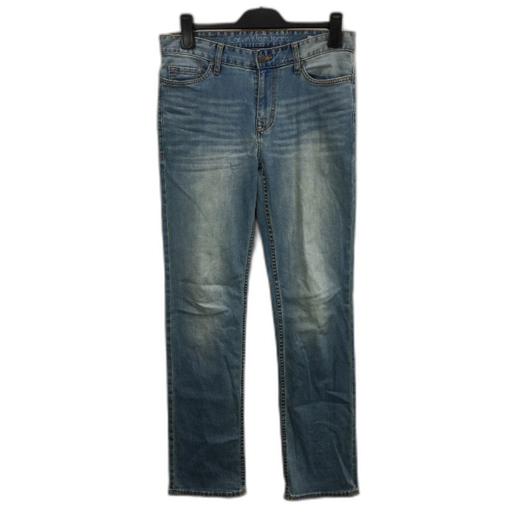 Calvin Klein Blue Mid Rise Straight Leg Denim Jeans Ladies Size W30 L32