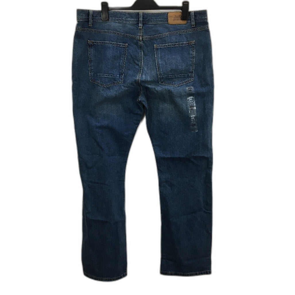 Just Jeans Blue Washed Regular Bootcut Denim Jeans Mens Size W40 L34