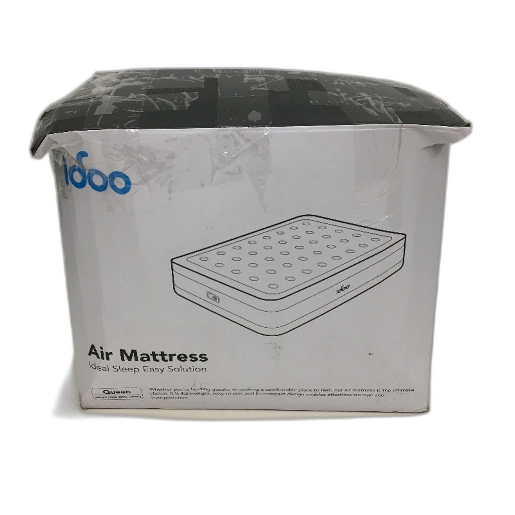 Idoo Queen Sz Air Mattress With Built In Electric Pump Carry Bag R-M002