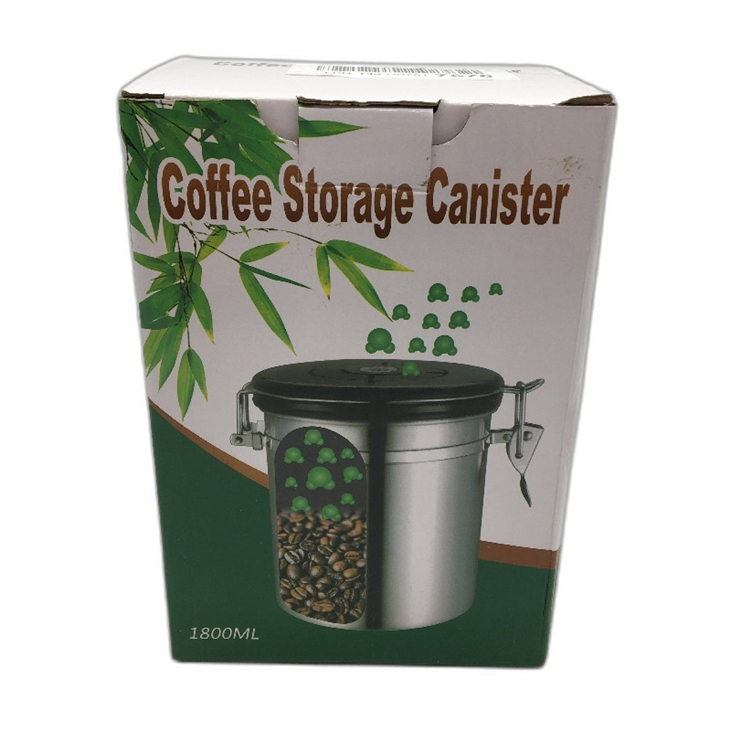Airtight Coffee Beans Tea Sugar Storage Canister Container With Measuring Scoop