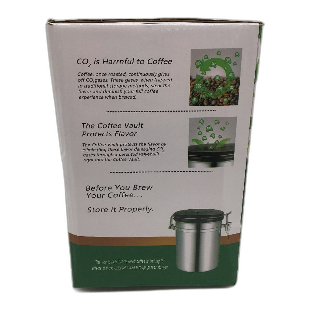 Airtight Coffee Beans Tea Sugar Storage Canister Container With Measuring Scoop