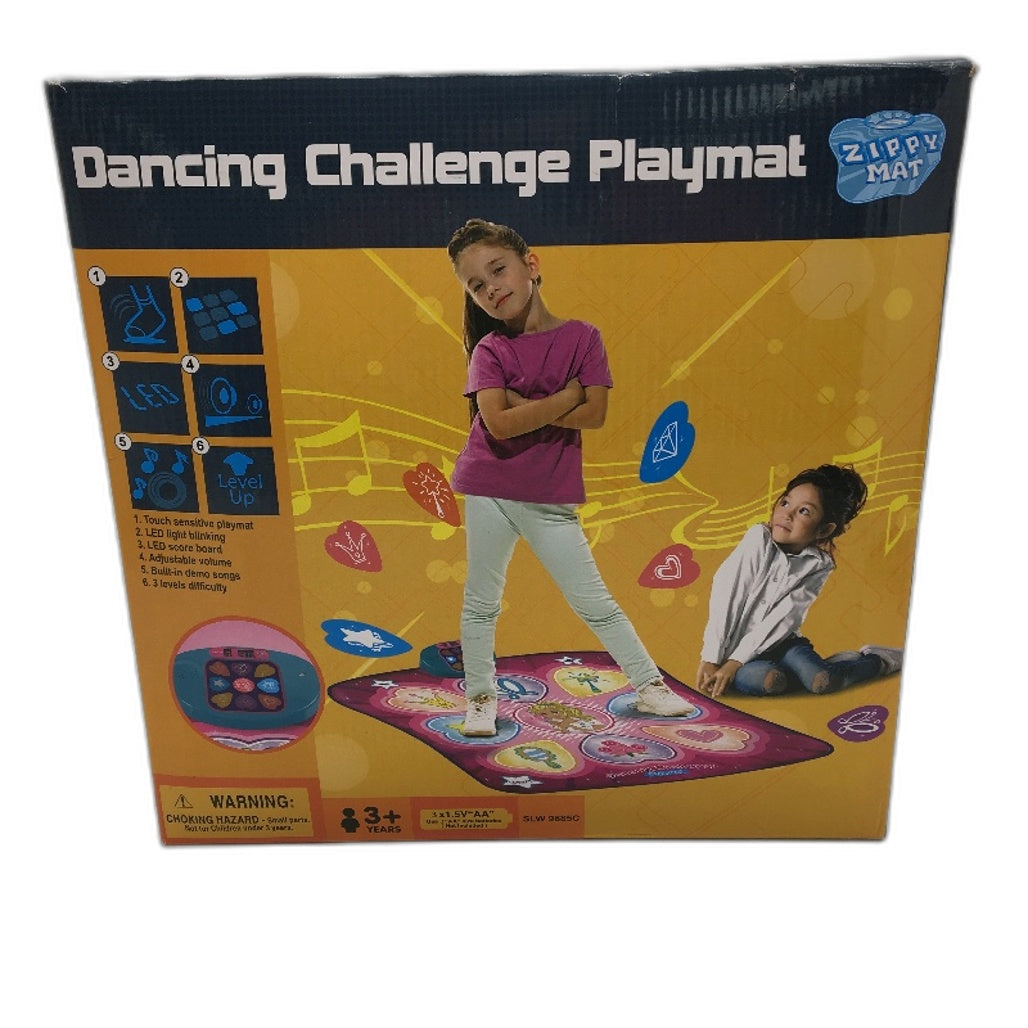 Dancing Challenge Playmat Dance Mat Electronic Music Educational Toy Pink Age 3+