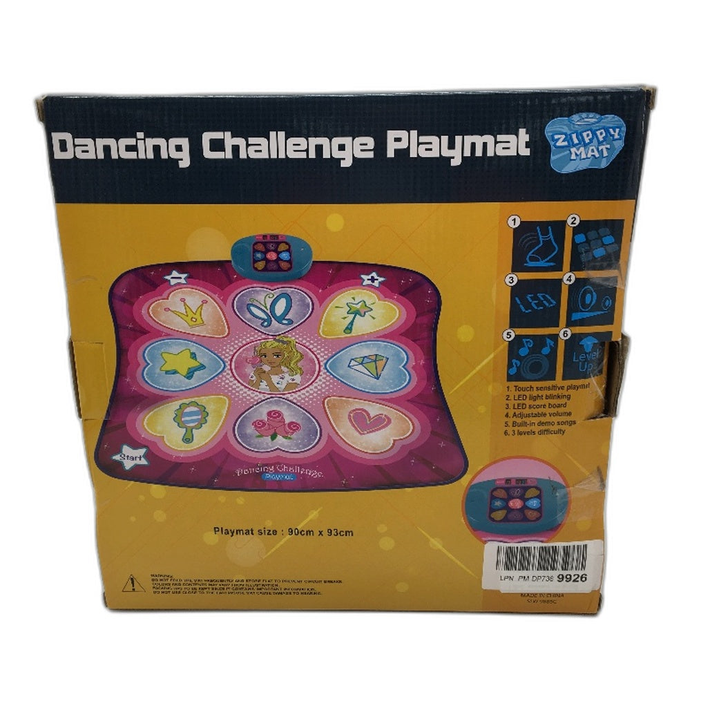 Dancing Challenge Playmat Dance Mat Electronic Music Educational Toy Pink Age 3+