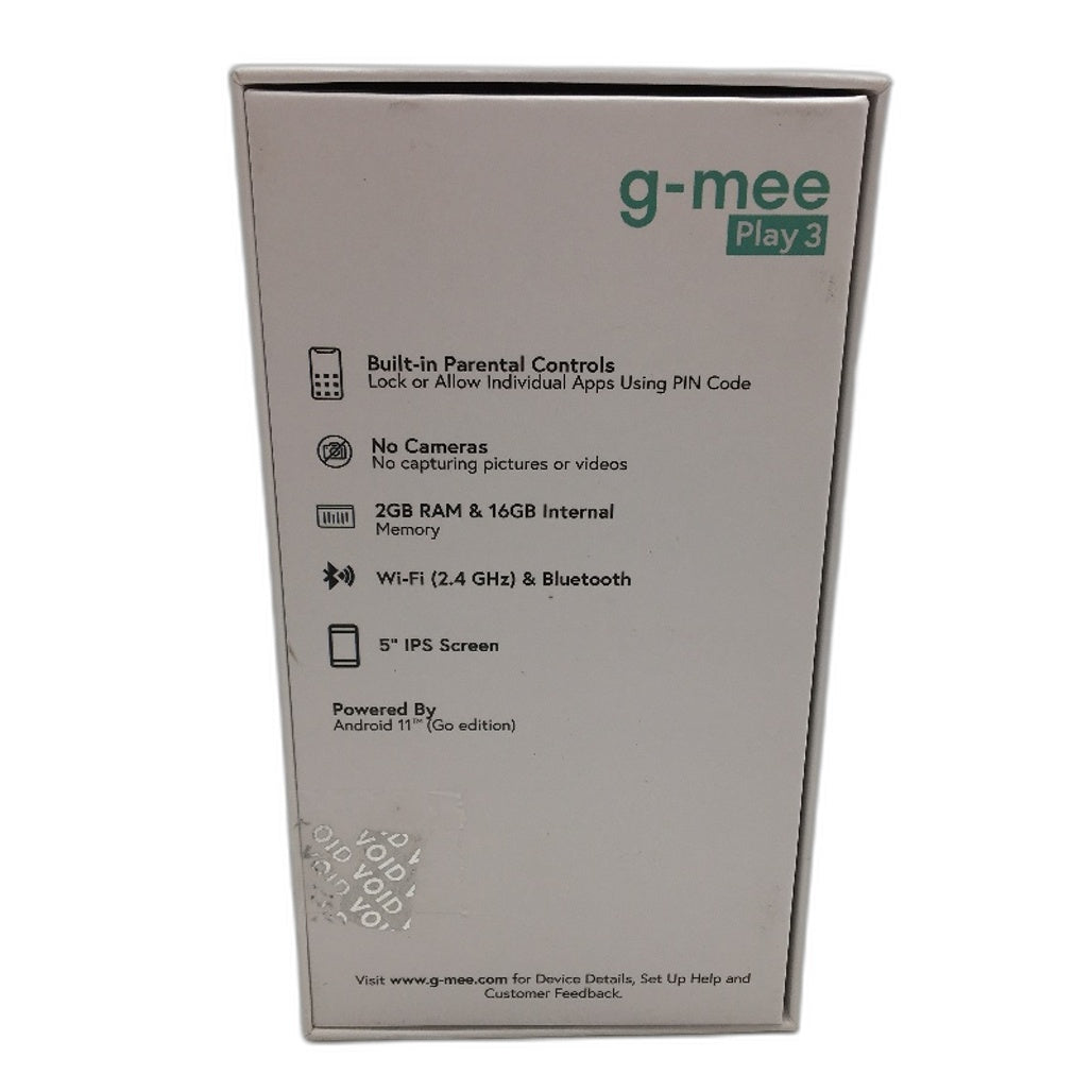 G-Mee Play 3 Android iPod MP4 Smartplayer For Kids Safe Device Parental Control