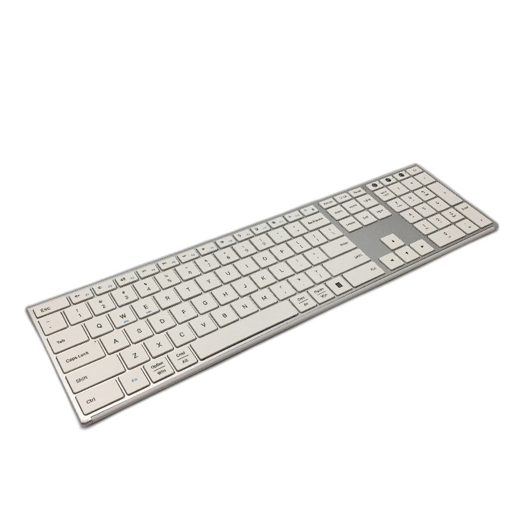 AUSDOM SOFKEYS4 Full Size USB Wireless Slim Quiet QWERTY Keyboard W Number Pad