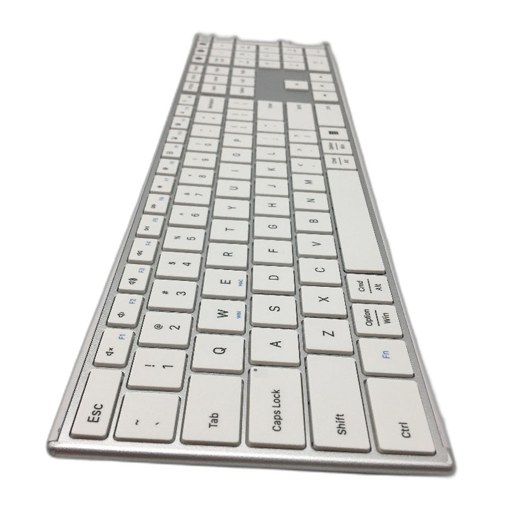 AUSDOM SOFKEYS4 Full Size USB Wireless Slim Quiet QWERTY Keyboard W Number Pad