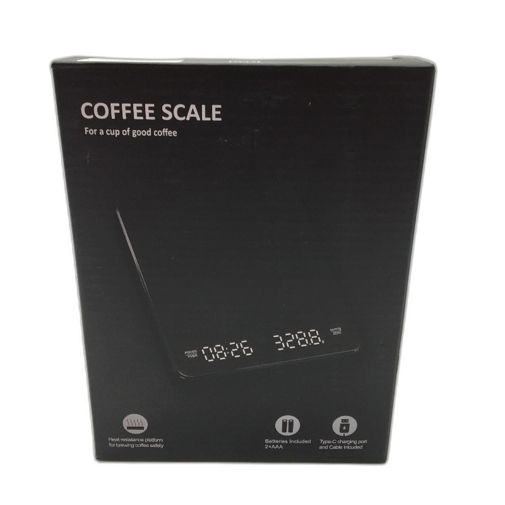 High Precision Rechargeable Digital LED Coffee Scale Touch Sensor Timer Tare