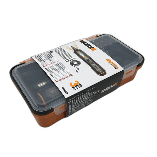 WORX 4V Lithium Electric Automatic Screwdriver Accessory Kit With Storage Box