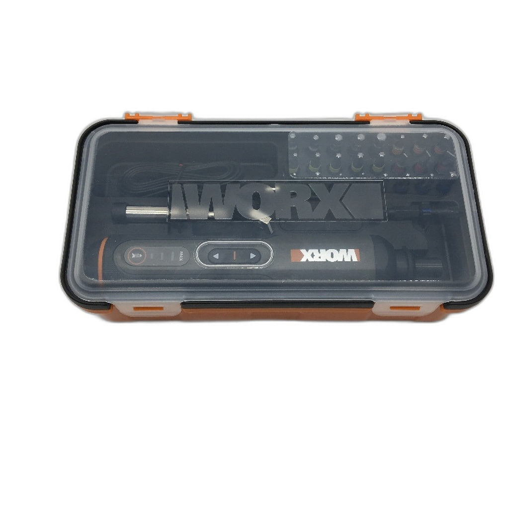 WORX 4V Lithium Electric Automatic Screwdriver Accessory Kit With Storage Box