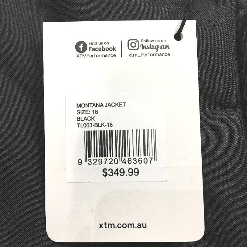 XTM ReFlex Duro Waterproof Black Montana Removable Hood Jacket Ladies Sz 18 NEW