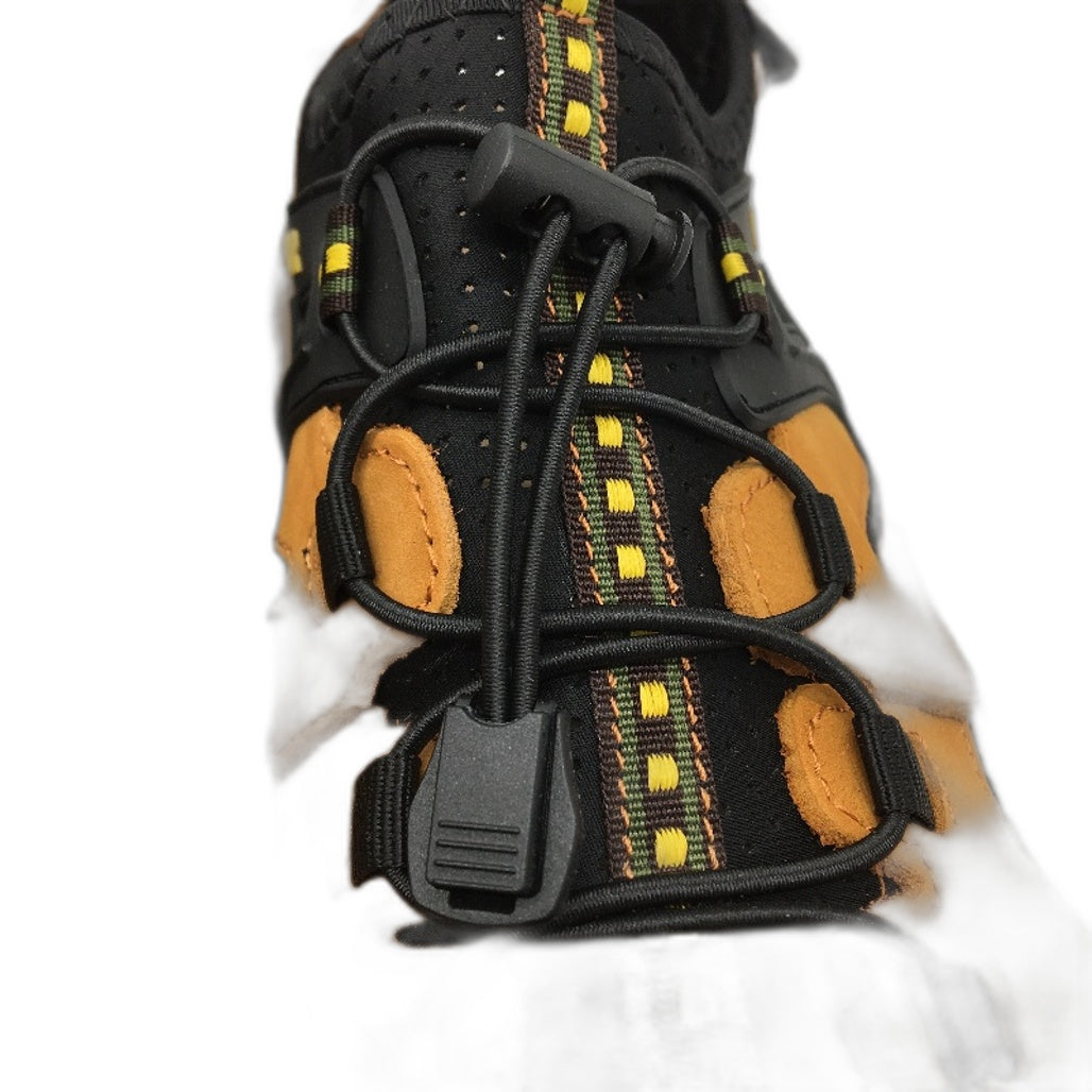Fashion Shoes Outdoor Suede Tan & Black Sandals Mens Size EUR 47 US 13 NEW