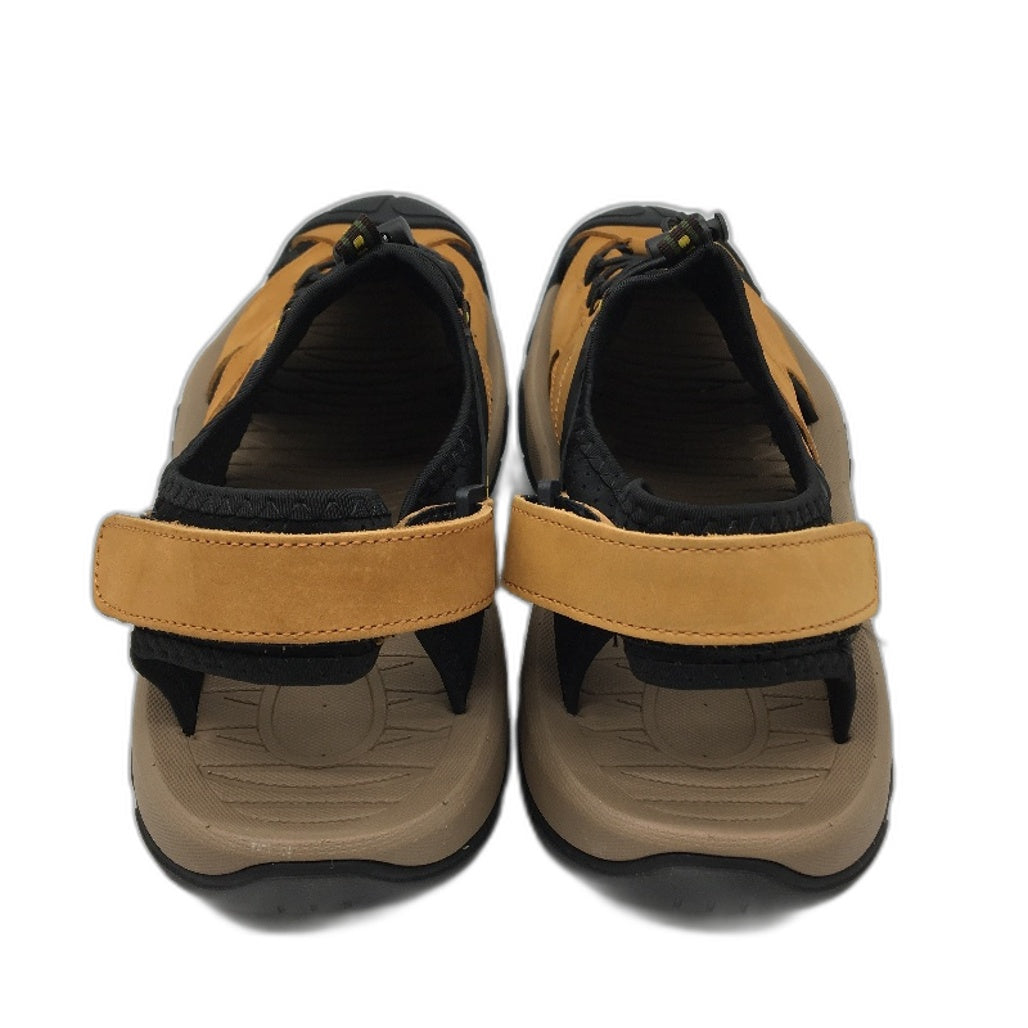 Fashion Shoes Outdoor Suede Tan & Black Sandals Mens Size EUR 47 US 13 NEW