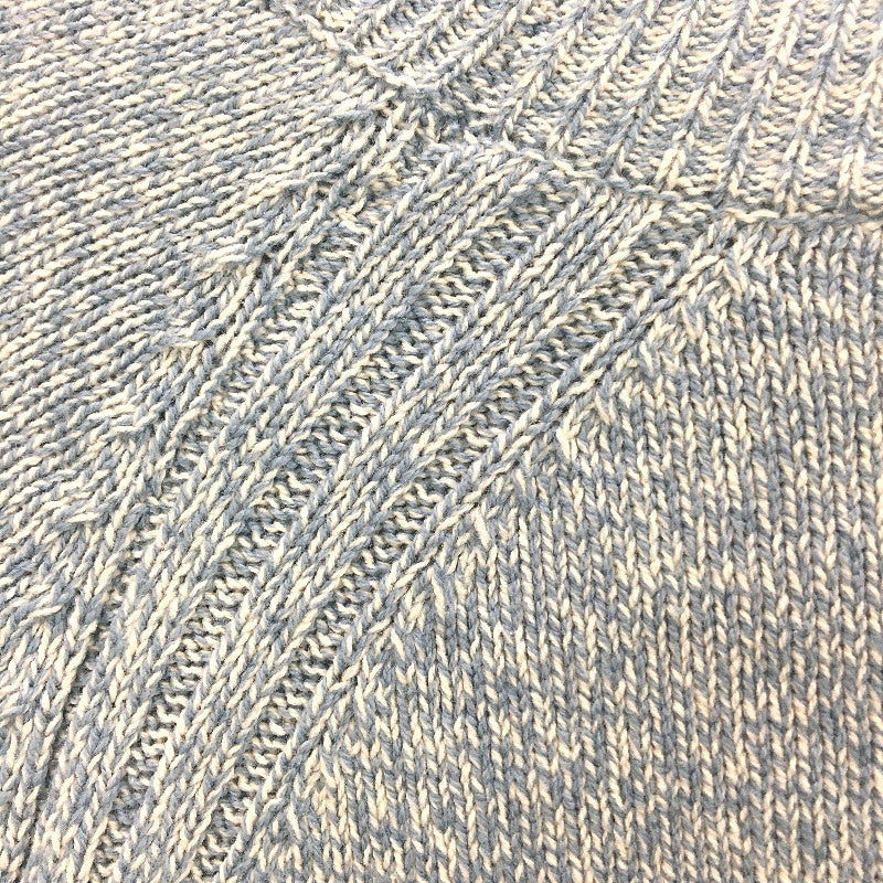 Regatta Soft Blue Ribbed Hem Small Gauge Knit Tableline Jumper Ladies Sz 10 NEW