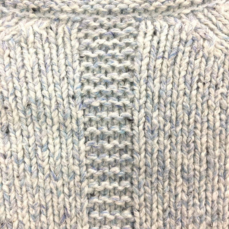Regatta Light Blue Fleck Raglan Sleeve Pearl Knit Jumper Ladies Sz 10 NEW