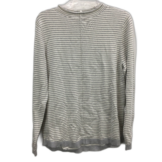 Regatta Silver Grey Stripe Lightweight Knit Tableline Jumper Ladies Sz 10 NEW