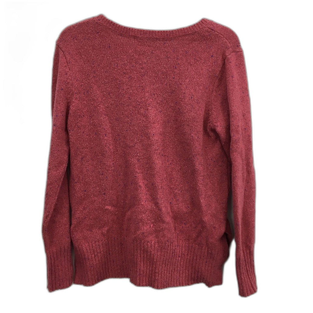 Regatta Pink Fleck V Neck Knitted Cotton Blend Jumper Ladies Size 10 NEW