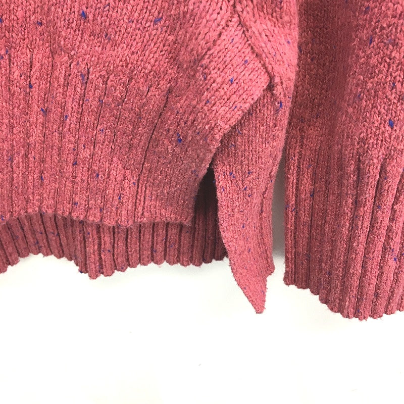 Regatta Pink Fleck V Neck Knitted Cotton Blend Jumper Ladies Size 10 NEW