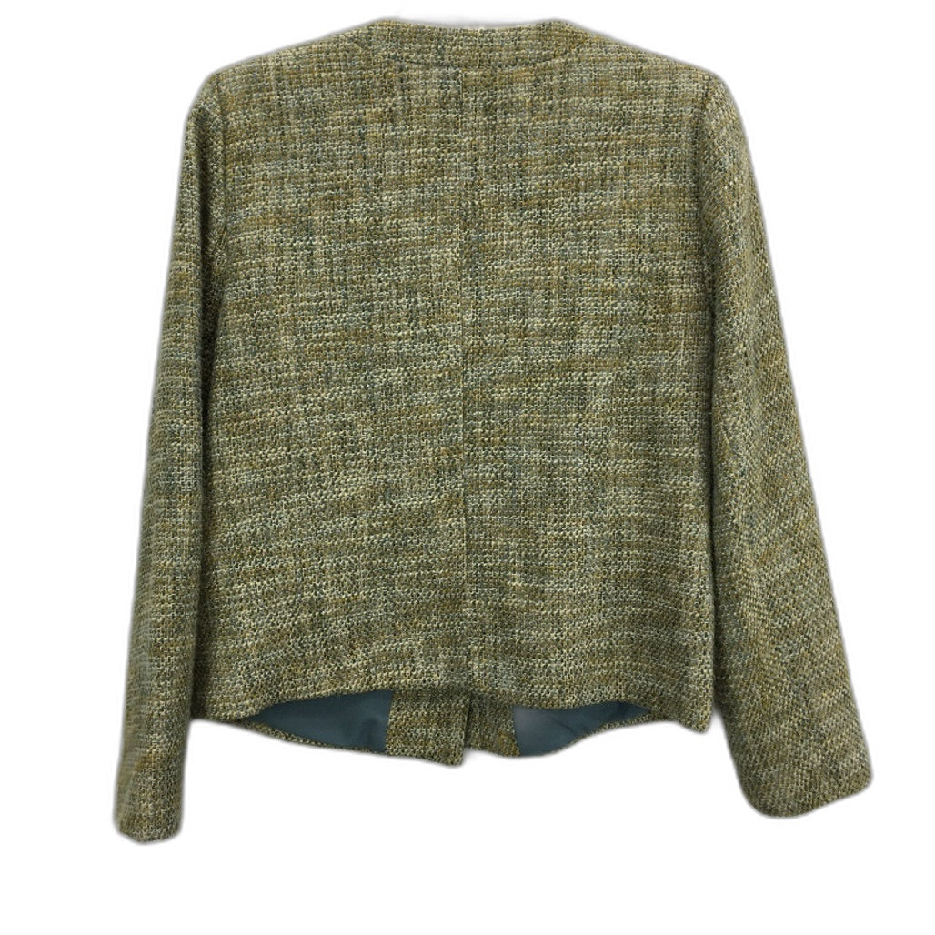 Regatta Teal & Mustard Tweed Knit Fully Lined Jacket Ladies Size 10 NEW