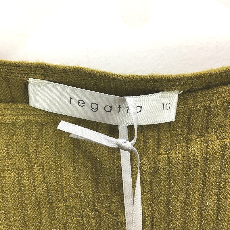 Regatta Olive Green Textured Soft Touch Mid Length Sleeve Top Ladies Size 10 NEW