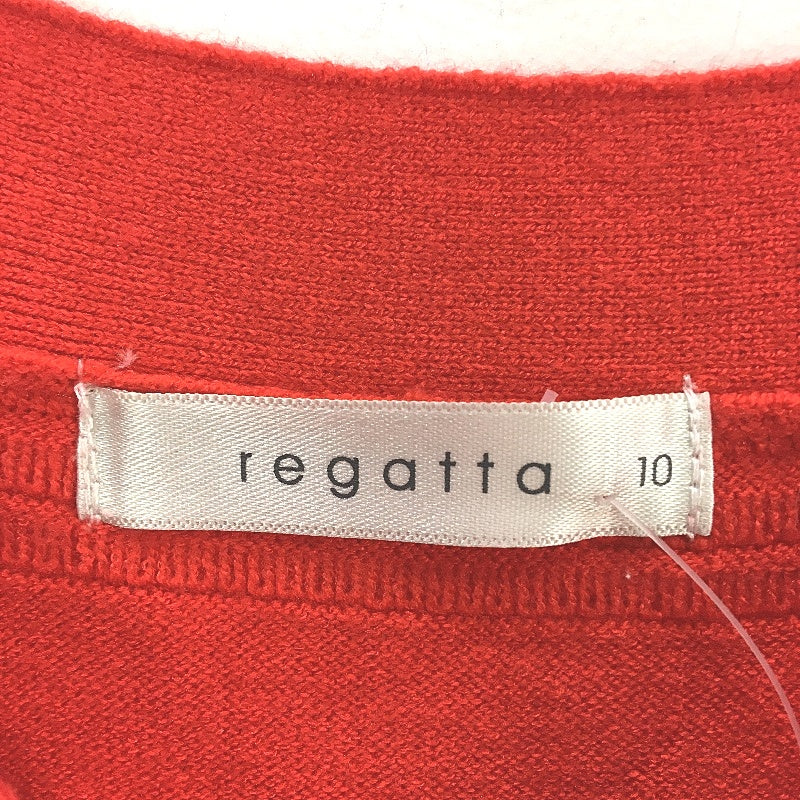 Regatta  Red Button Shoulder Soft Touch Mid Length Sleeve Top Ladies Size 10 NEW